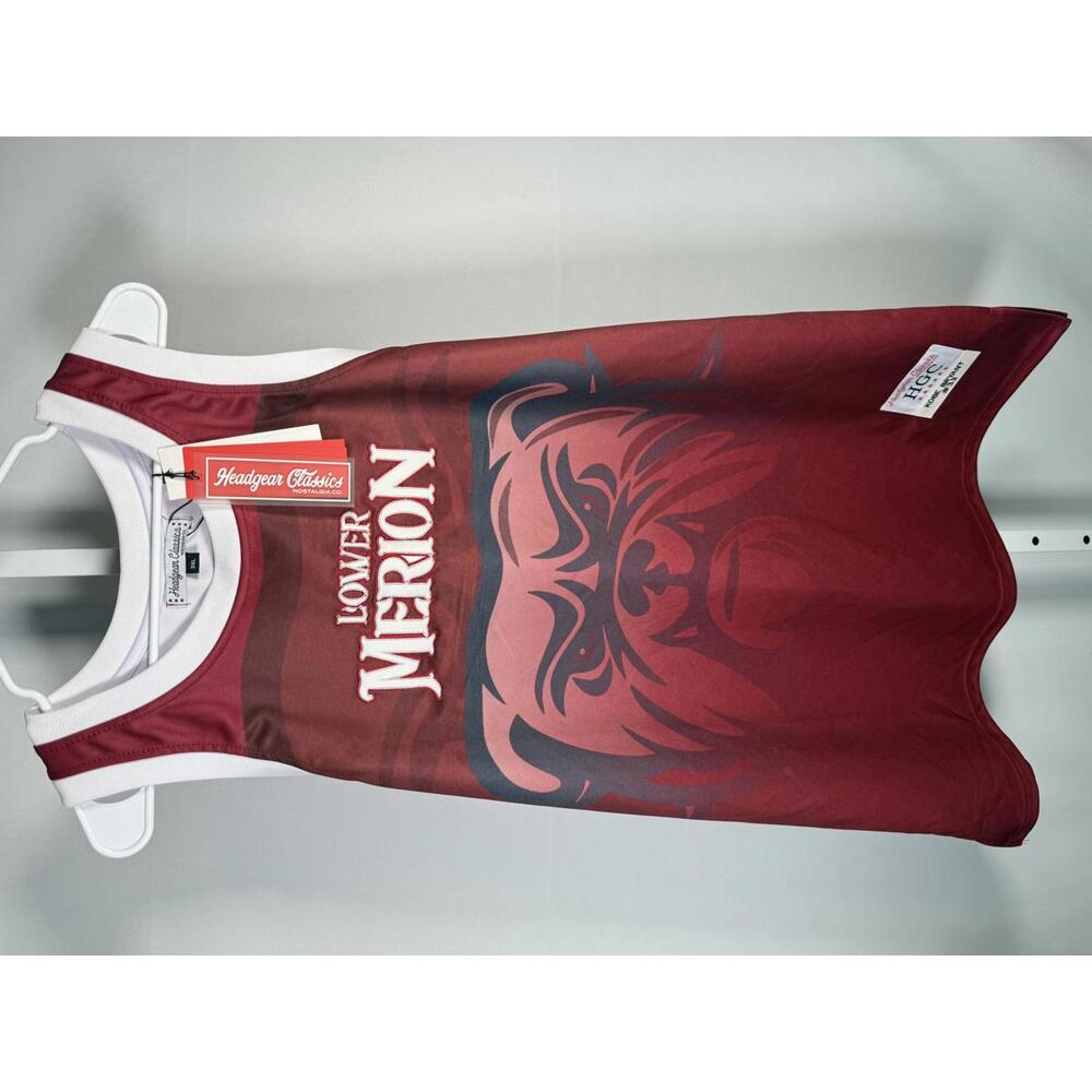 NWT Kobe Bryant Lower Merion Red #33 Basketball Jersey Headgear Classics - 3XL
